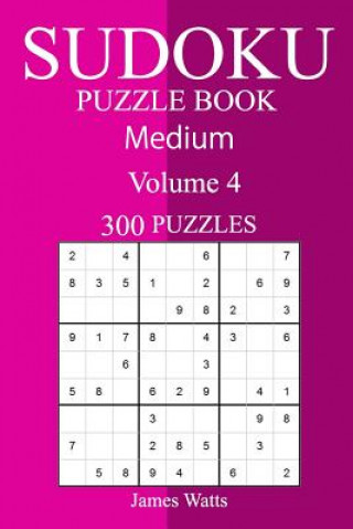 Könyv 300 Medium Sudoku Puzzle Book James Watts