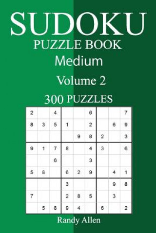 Książka 300 Medium Sudoku Puzzle Book Randy Allen