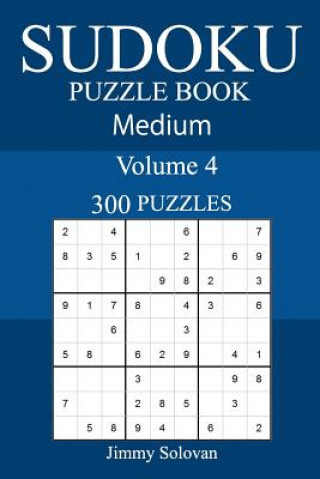 Książka 300 Medium Sudoku Puzzle Book Jimmy Solovan