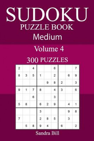 Kniha 300 Medium Sudoku Puzzle Book Sandra Bill