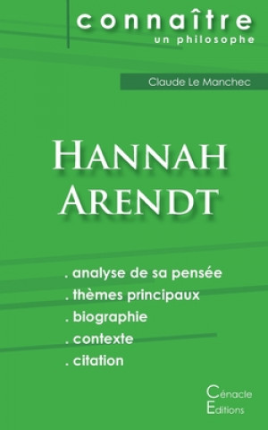 Kniha Comprendre Hannah Arendt (analyse complete de sa pensee) Hannah Arendt