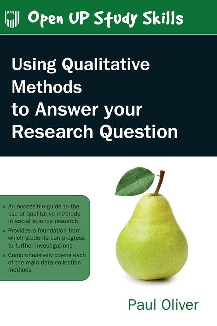 Livro Using Qualitative Methods to Answer Your Research Question Paul Oliver
