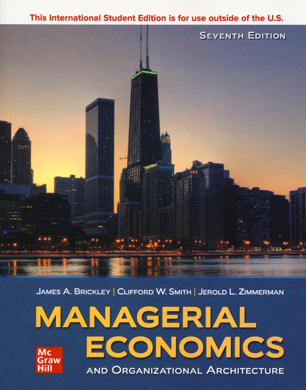 Carte ISE Managerial Economics & Organizational Architecture James Brickley