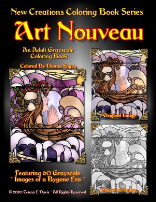 Könyv New Creations Coloring Book Series: Art Nouveau Brad Davis