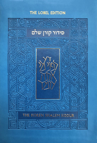Book Koren Shalem Siddur with Tabs, Compact, Blue 
