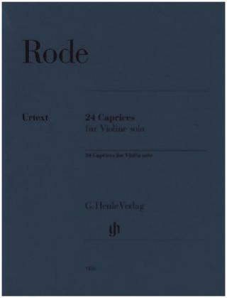 Kniha 24 Caprices für Violine solo Norbert Gertsch