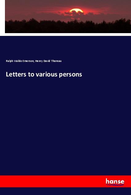 Knjiga Letters to various persons Henry David Thoreau