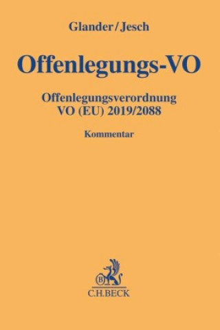Kniha Offenlegungs-VO Thomas A. Jesch