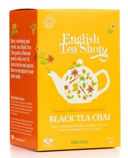 Könyv English Tea Shop Čaj Chai Tea černý, 20 sáčků 