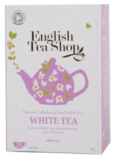 Książka English Tea Shop Čaj bílý čistý, 20 sáčků 