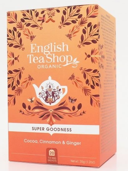Книга English Tea Shop Čaj Kakao, skořice, zázvor, 20 sáčků 