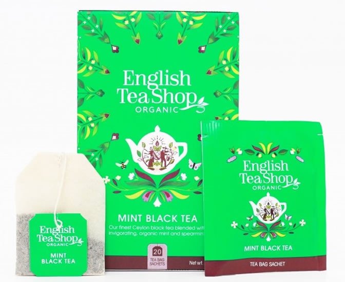 Kniha English Tea Shop Čaj Máta a černý čaj, 20 sáčků 