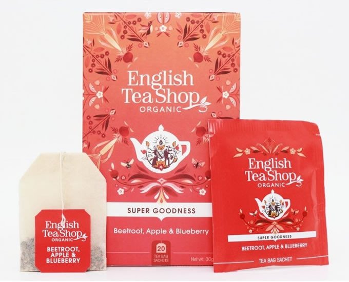 Kniha English Tea Shop Čaj Červená řepa, jablko a borůvka, 20 sáčků 