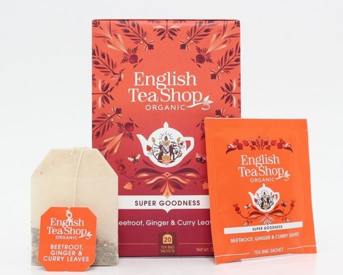 Kniha English Tea Shop Čaj Červená řepa, zázvor a curry, 20 sáčků 