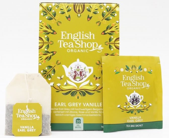 Kniha English Tea Shop Čaj Vanilka a Earl Grey, 20 sáčků 