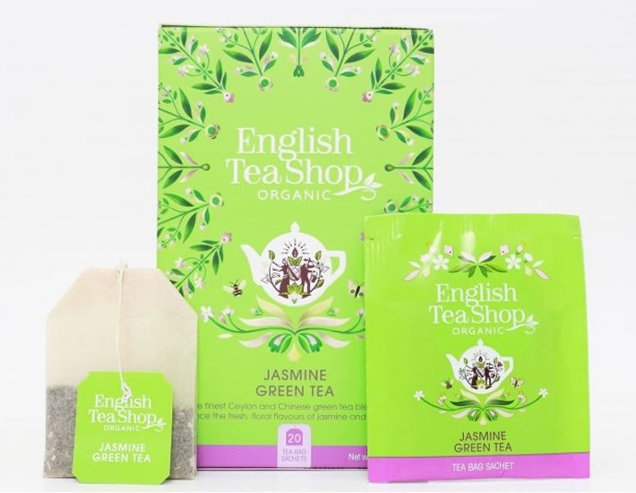 Knjiga English Tea Shop Čaj Jasmín a zelený čaj, 20 sáčků 