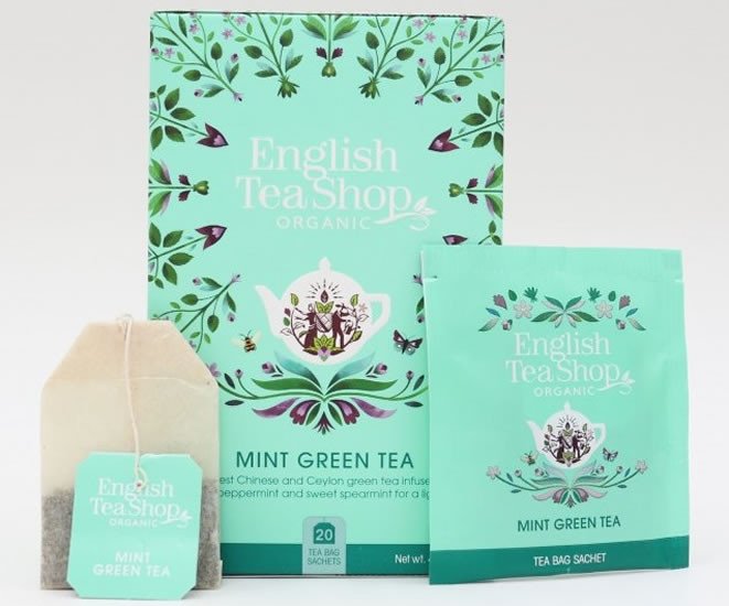 Knjiga English Tea Shop Čaj Máta a zelený čaj, 20 sáčků 