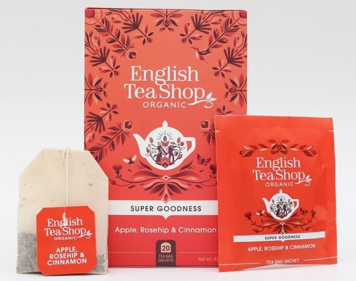 Kniha English Tea Shop Čaj Jablko, šípek a skořice, 20 sáčků 