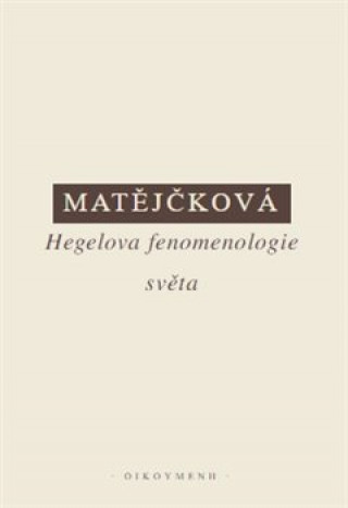 Kniha Hegelova fenomenologie světa Tereza Matějčková