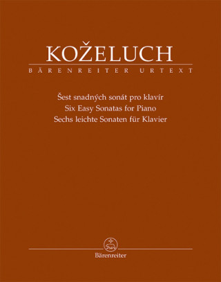 Könyv Šest snadných sonát pro klavír Leopold Koželuh