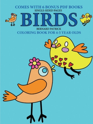 Kniha Coloring Book for 4-5 Year Olds (Birds) 