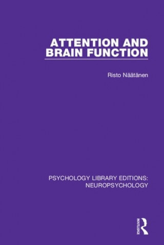 Książka Attention and Brain Function Risto (University of Helsinki) Naatanen