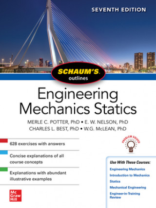 Könyv Schaum's Outline of Engineering Mechanics: Statics, Seventh Edition Merle Potter
