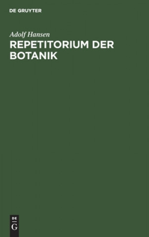 Knjiga Repetitorium Der Botanik Adolf Hansen