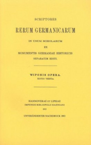 Buch Die Werke Wipos Harry Bresslau
