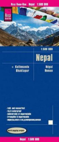 Articles imprimés Reise Know-How Landkarte Nepal 1:500.000 