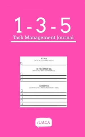 Kniha 135 Task Management Journal - Pink Cover 