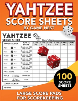 Książka Yahtzee Score Sheets 