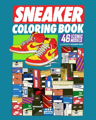 Kniha Sneaker Coloring Book Alexander Rosso