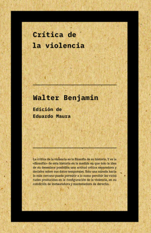 Audio Crítica de la violencia (NE) WALTER BENJAMIN