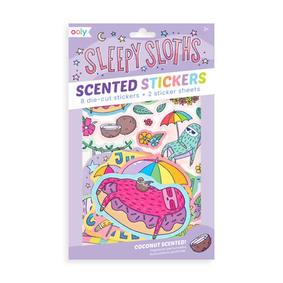 Kniha Scented Scratch Stickers - Sleepy Sloths 