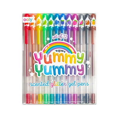 Książka Yummy Yummy Scented Glitter Gel Pens 2.0 - Set of 12 
