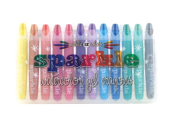 Carte Rainbow Sparkle Watercolor Gel Crayons - Set of 12 