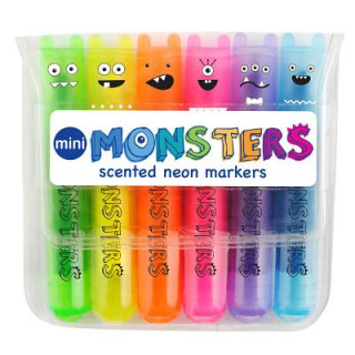 Kniha Spa; Frenamini Monster Scented Markers -: Mini Monster Scented Highlighter Markers - Set of 6 / Display of 24 