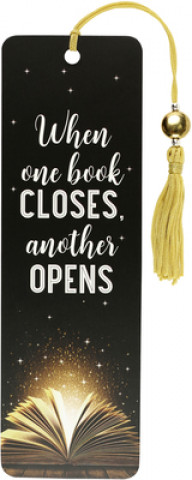 Carte When One Book Closes Beaded Bookmark 
