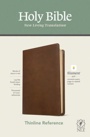 Könyv NLT Thinline Reference Bible, Filament Enabled Edition (Red Letter, Leatherlike, Rustic Brown) 