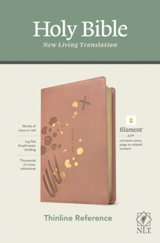 Kniha NLT Thinline Reference Bible, Filament Enabled Edition (Red Letter, Leatherlike, Pink) 