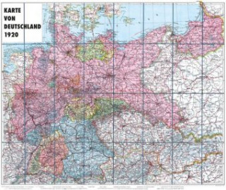 Nyomtatványok Karte von DEUTSCHLAND - 1920 [gerollt] Harald Rockstuhl