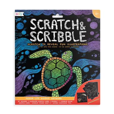 Knjiga Scratch & Scribble Art Kit - Ocean Life 