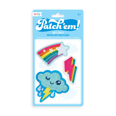 Book Patch Em Iron on Patch - Sky Pals 
