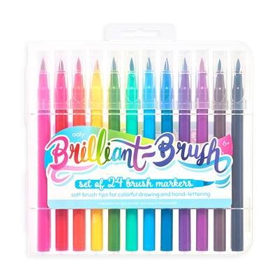Kniha Brilliant Brush Markers - Set of 24 