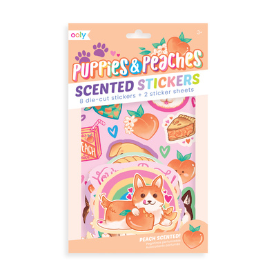 Kniha Scented Scratch Stickers - Puppes & Peaches 