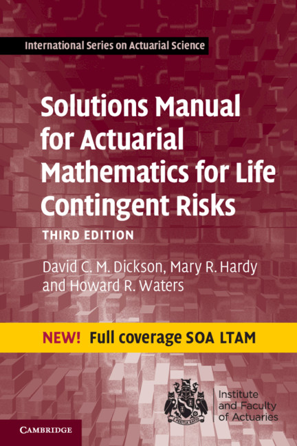 Книга Solutions Manual for Actuarial Mathematics for Life Contingent Risks Mary R. Hardy