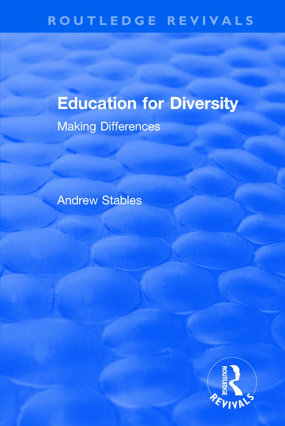 Knjiga Education for Diversity ANDREW STABLES