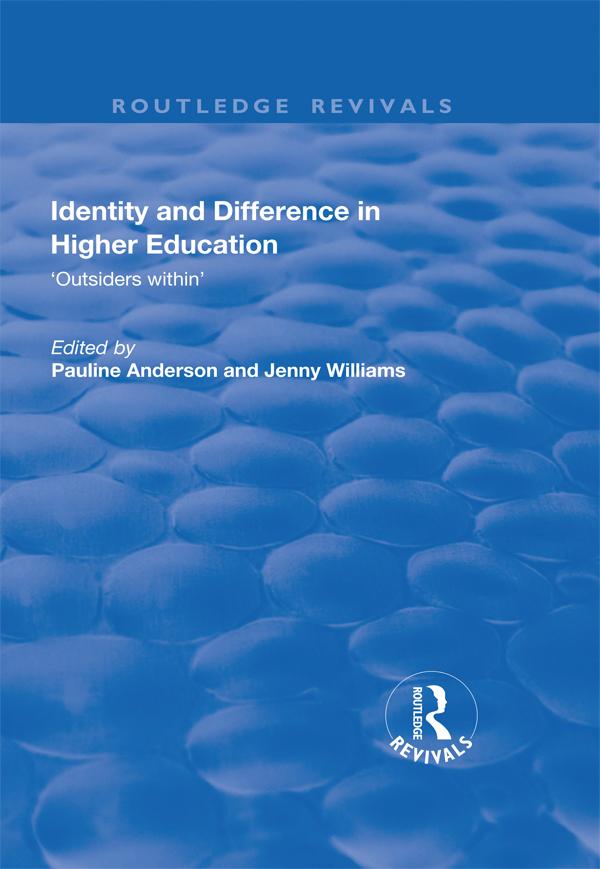 Buch Identity and Difference in Higher Education PAULINE ANDERSON
