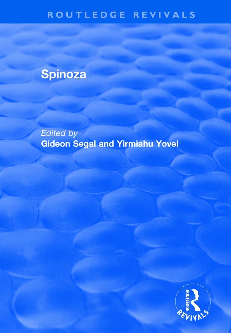 Buch Spinoza GIDEON SEGAL